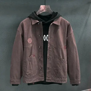 Patchwork Denim jean jacket for men