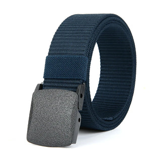 Men's Casual Tactical Belt - High Quality Military Nylon Durable Plastic Buckle Outdoor Sports Training Versatile Denim Belt