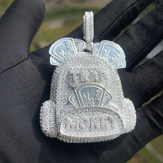 Hip Hop 5A+ CZ Stone Bling Iced Out MONEY bag Jewelry