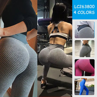 Pantalones de yoga ajustados de cintura alta para mujer, de moda Tik-Tok, para entrenamiento deportivo, levantamiento de glúteos, leggings personalizados de fitness Tik Tok para mujer 