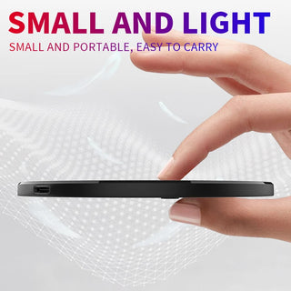 10W Fast Wireless Charger for Samsung Galaxy Note10 Plus 10+ A34 VIVO Y21G VIVO Phone Wireless Charging Pad Acrylic Gift Case
